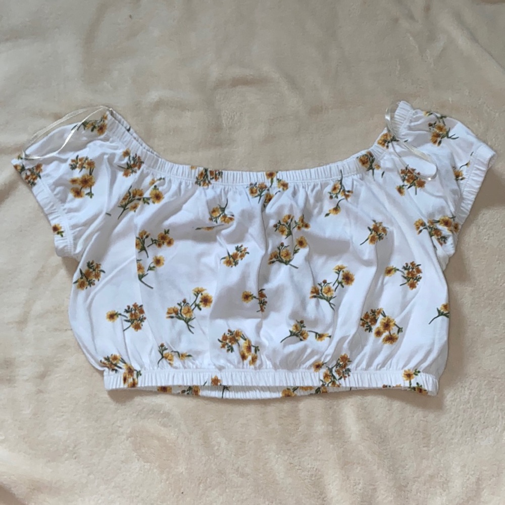 Forever 21 Off The Shoulder Crop Top